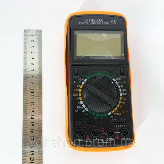Качественный цифровой мультиметр Digital DT-9208A, Мультиметр для диагностики электропроводки ZB-98 | Зображення 1