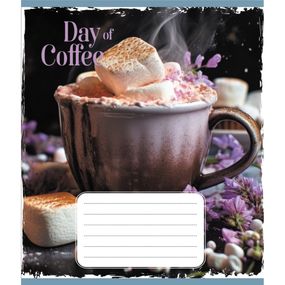 Тетрадь общая "День с кофе" 048-600193L-5 в линию, 48 листов