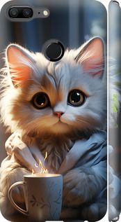 Чохол на Huawei Honor 9 Lite Білий кіт "5646m-1359-2448"