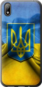 Чехол на Huawei Y5 2019 Флаг и герб Украины 1 "375u-1695-17620"