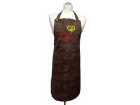 Фартух чоловічий для готування з вишивкою ONESIZE коричневий rus 00290-1