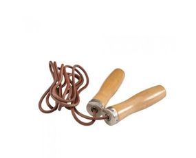 Скакалка кожаная LiveUP JUMPROPE LEATHER коричневый Уни 270см LS3121