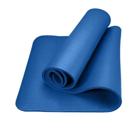 Килимок для йоги та фітнесу Power System PS-4017 NBR Fitness Yoga Mat Plus Blue (180х61х1) (PS-4017_Blue) | Зображення 6