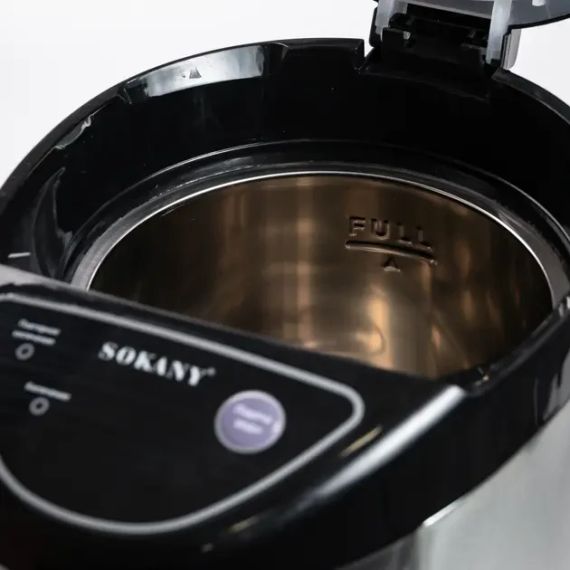 Термопот SOKANY SK-09028 на 6,8 л 1600 Вт хром термочайник електричний термос SK-09028 | Зображення 6