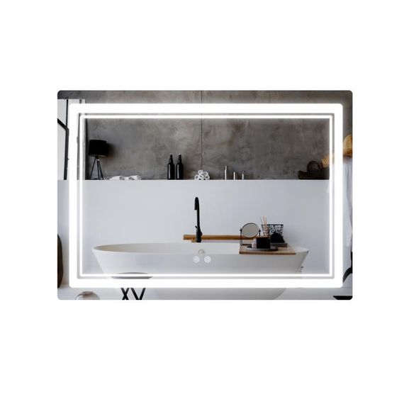 Дзеркало Qtap Cardinal (CA2) 1200х800 з LED-підсвіткою Touch, з антизапотіванням, з димером, темп. кольору (3000-6500K)