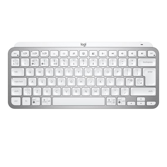 Клавіатура Logitech MX Keys Mini Minimalist Wireless US Pale Grey (920-010499)