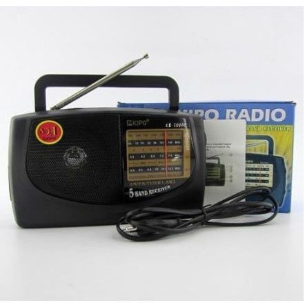 Всеволновый радиоприемник профессиональный KIPO, Радиоприемник с мощным приемом, Приемник фм радио VQ-62 | Зображення 5