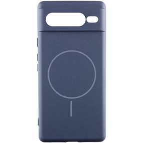 Чохол Silicone Cover Lakshmi Full Camera (AA) with Magnetic Fit для Google Pixel 7 Pro Темно-синій / Midnight blue