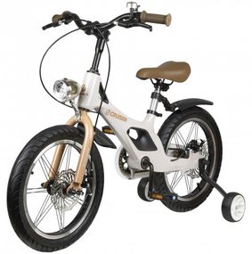 Детский велосипед Cruiser ICONIC | Магниевая рама, дисковые тормоза, колеса 14/16/18", фонарик и звонок Белый, 14