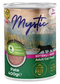 Вологий корм Mystic паштет для дорослих котів з ЯЛОВИЧИНОЮ 400г конс.
