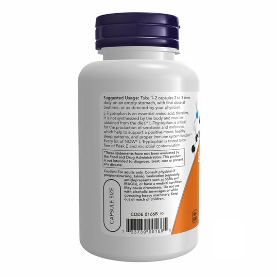 L-TRYPTOPHAN 500mg - 60 vcaps | Зображення 2