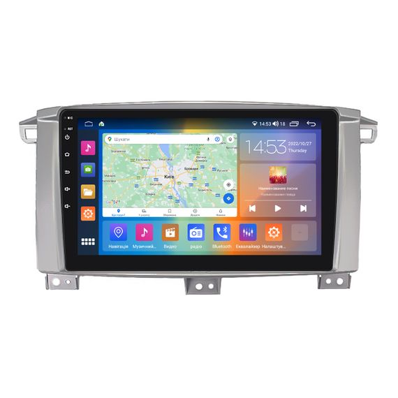 Штатна магнітола 9" Lesko для Toyota Land Cruiser 100 Series Рестайлинг 1 2002-2005 2/32Gb CP 4G GPS Prime