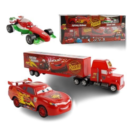 Набір машинок "Cars" 555-11, 3 машинки в наборе, инерция, в коробке (6977096110972) | Зображення 1