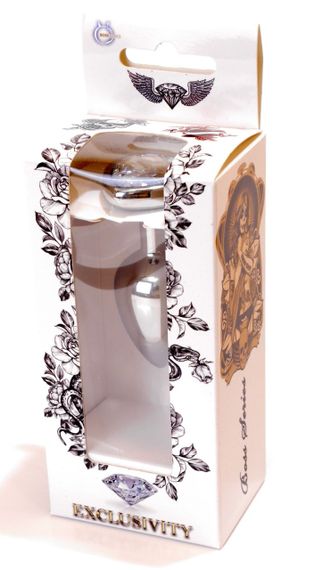 Анальний затор Boss Series - Jewellery Silver Heart PLUG Clear S, BS6400048 sexstyle | Зображення 6