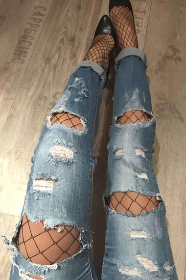 Колготки в крупную сетку Gabriella Kabarette Collant 153 Черные 1/2 | Зображення 4