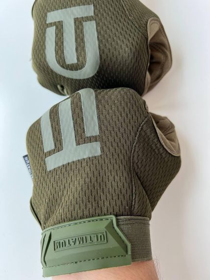 Рукавиці захисні тактичні. Повнопалі. Ultimatum. Олива | Зображення 5