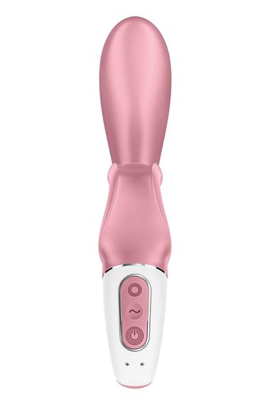 Смартвібратор-кролик Satisfyer Hug Me Pink, 2 мотори, діаметр 4,2см, широка кліторальна частина | Зображення 3