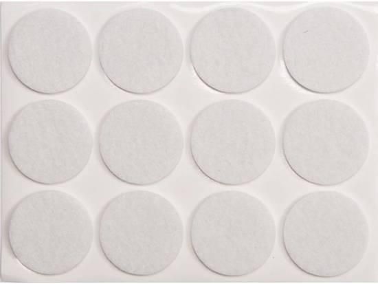 Протектор самоклеючий антиковзкий VOREL, 28мм набір 12шт. (білі) [60/720] VR-74833