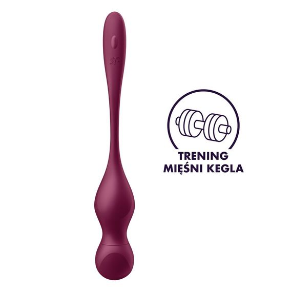 Смарт-вагінальні кульки з вібрацією Satisfyer Love Birds Vary Connect App, змінювана маса, пульт ДК | Зображення 1