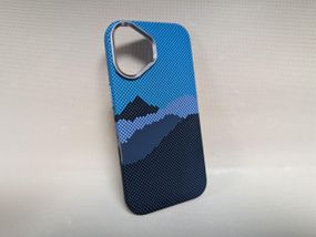 Чехол для iPhone 16 / Айфон 16, LUXO Life Carbon, ультратонкий, MagSafe, голубой