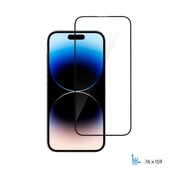 Захисне скло 2E  для Apple iPhone 14 Pro Max(6.7), 2.5D FCFG,(1 Pack),black border (2E-IP-14PM-6.7-SMFCFG-BB)