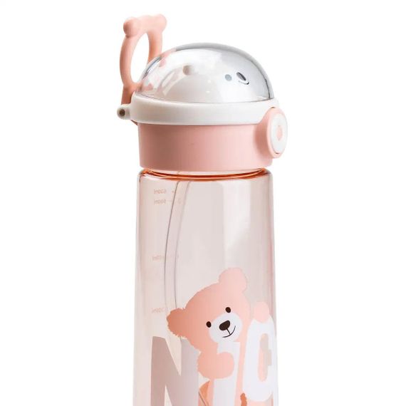 Пляшка для води 620 мл з трубочкою Рожева HP17300P | Зображення 2