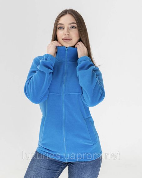 Жіноча флісовка тепла, Флісовка жіноча, Толстовка тепла жіноча, українська суперякість Жіночий, Бірюзовий