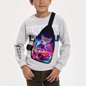 Сумка через плече дитяча Тачки Блискавка МакКвін 29х17 см сумка слінг для хлопчика (02222)