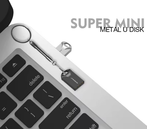 USB флешнакопичувач флешка MicroDrive брелок компактна метал 4Gb | Зображення 6