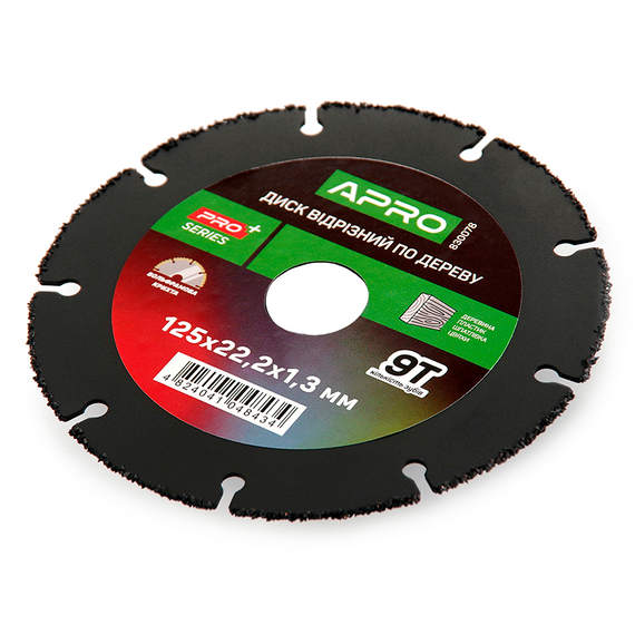 Диск отрезной по дереву с вольфрамовой крошкой 125х1.3х22.2мм APRO | Зображення 1