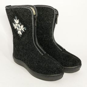 Жіночі чоботи. Розмір 41. Хутряні, високі, утеплені, Бурки на хутрі, Валянки шиті