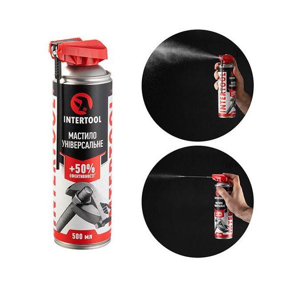 Мастило універсальне Prof, аерозоль 500 мл INTERTOOL FS-4000 | Зображення 1