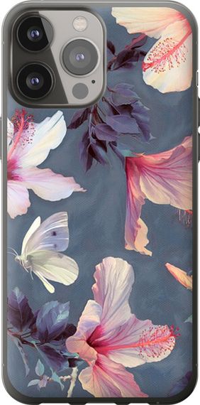 Чехол на iPhone 13 Pro Max Нарисованные цветы "2714u-2371-17620"