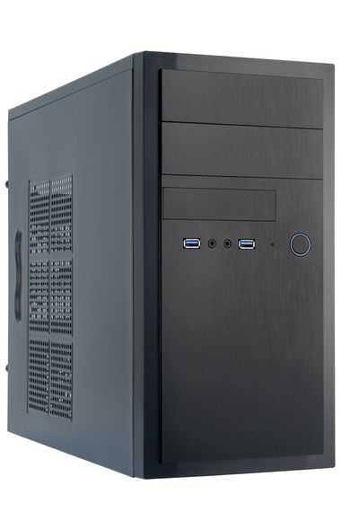 Корпус CHIEFTEC Elox HT-01B,без БП,2xUSB3.0,mATX, черный (HT-01B-OP)
