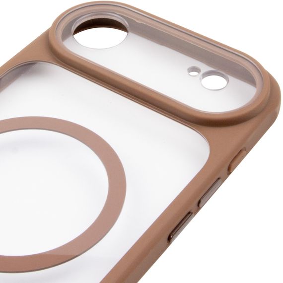 Чохол TPU+PC GETMAN Moon Clear with Magnetic Fit для Apple iPhone 17 Air (6.5") Brown | Зображення 3