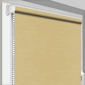 Рулонная штора Rolets Лён 1-877-750 75x170 см открытого типа Кремовая
