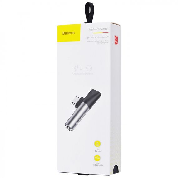 Перехідник AUX Baseus L41 Type-C to Type-C + 3.5mm | Зображення 1