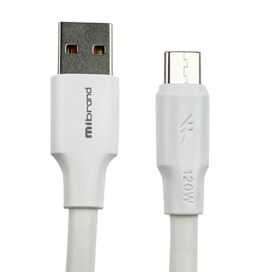Кабель USB Type-C Mibrand MIDC/98TW PVC Tube Cable 1м білий