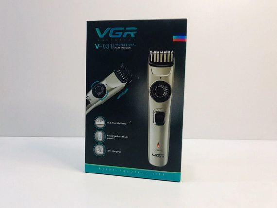 Аккумуляторный мужской триммер VGR V-031 для бороды с регулировкой длины | Зображення 8