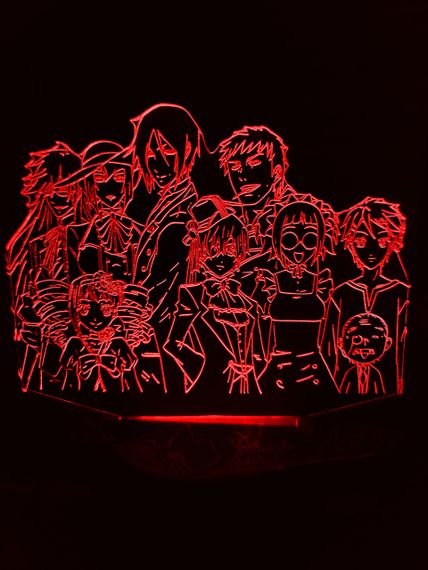 Акриловий світильник-нічник Темний Дворецький червоний tty-n000851