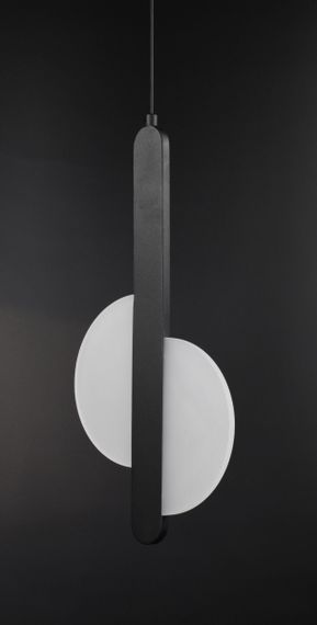 Люстра світлодіодна підвісна LED світильник для квартири на стелю лед 26499 Чорний 65-180х6х20 см.