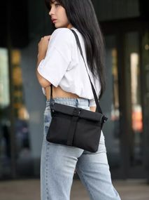 Сумка жіноча Sambag Dalas чорна 20 х 25 х 4 см (70301065)