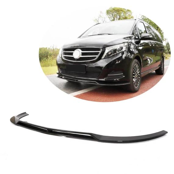 Накладка На Передний Бампер Lip (2014-2019, Карбон) для Mercedes Vito/V-class W447 2014- гг