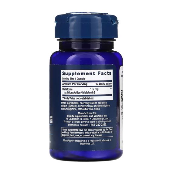 Melatonin IR/XR - 60 caps | Зображення 1