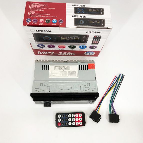 Авто магнітола 1дин MP3-3885, Однодинові магнітоли, Магнітола з лід підсвічуванням CE-16 | Зображення 7