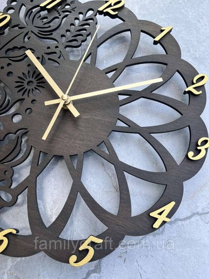 Настінний дерев'яний годинник з фанери Оригінальний годинник  Декор для дому, офісу, подарунок | Зображення 5