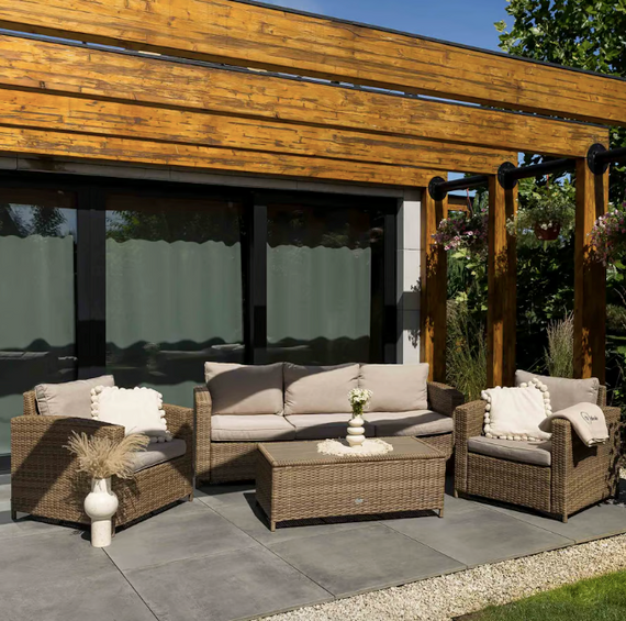 Комплект садових меблів Di Volio Veleti бежевий