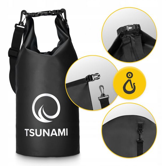 Гермомішок TSUNAMI Dry Pack 10 л водозахисний TS013 (P-5905973400039) | Зображення 5