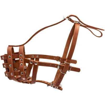 Намордник для собак Collar жесткий (мастино, бульмастиф, ротвейлер большой) коричневый (06206) | Зображення 2