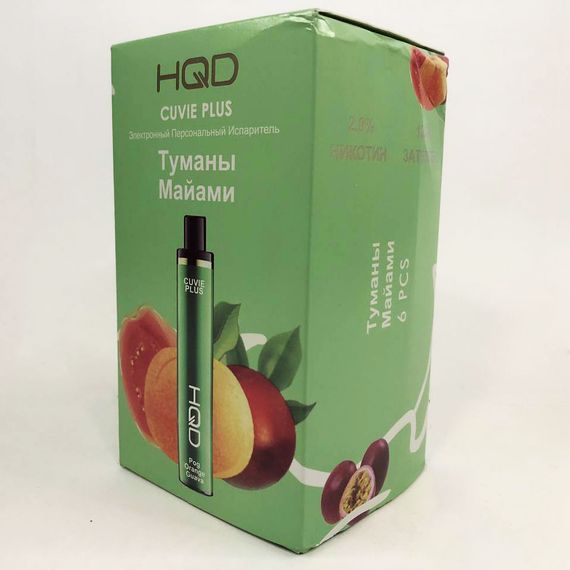 Одноразовая pod-система HQD Cuvie PLUS 1200 puffs. Туманы Майами | Зображення 5
